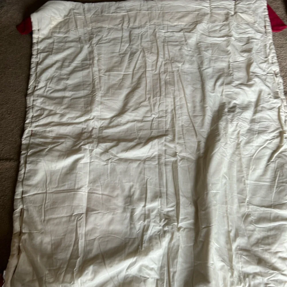 NWT Home Sweet Home Patchwork Photo Quilt - Cream, Red, Blue, Yellow Accents